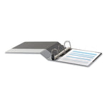 Deluxe Easy-To-Open D-Ring View Binder, 3 Rings, 2" Capacity, 11 X 8.5, Black