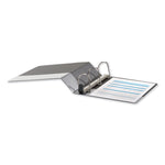 Deluxe Easy-To-Open D-Ring View Binder, 3 Rings, 3" Capacity, 11 X 8.5, Black