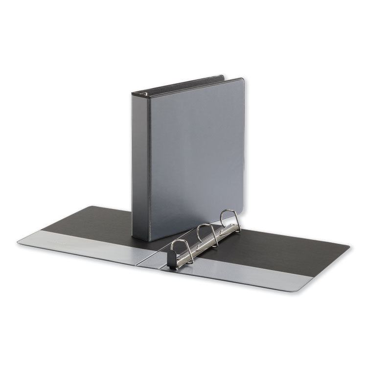 Deluxe Easy-To-Open D-Ring View Binder, 3 Rings, 1.5" Capacity, 11 X 8.5, Black