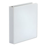 Deluxe Easy-To-Open D-Ring View Binder, 3 Rings, 1.5" Capacity, 11 X 8.5, White