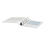 Deluxe Easy-To-Open D-Ring View Binder, 3 Rings, 1.5" Capacity, 11 X 8.5, White
