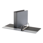 Deluxe Easy-To-Open D-Ring View Binder, 3 Rings, 3" Capacity, 11 X 8.5, Black