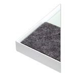 3N1 Magnetic Glass Dry Erase Combo Board, Monthly Planning, 48 x 36 (Actual Size: 47" x 35"), Gray/White Surface, White Frame