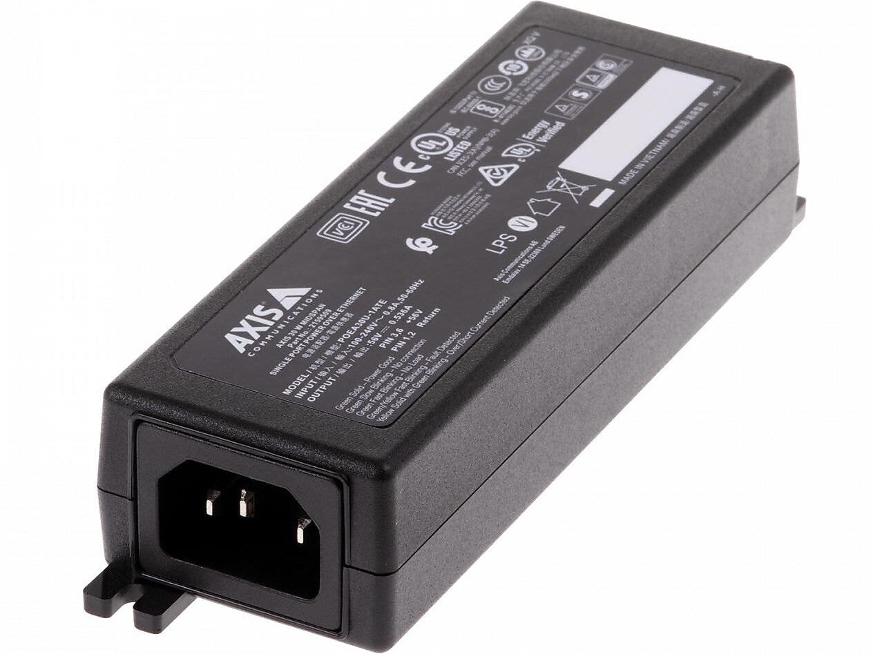 Axis 30 W 1-Port Midspan, Black (02172-004)