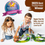 JITTERYGIT Dino Journey Race Track Site Toy Set, 177 Pieces/Pack (DINO-TRACK-GID-JOURNEY-SET - GREEN)