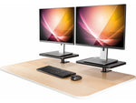 Allsop Ascend Adjustable Stands, Gray, 2/Pack (32457)