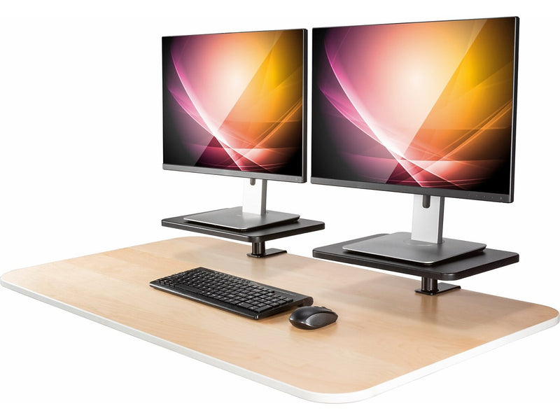 Allsop Ascend Adjustable Stands, Gray, 2/Pack (32457)