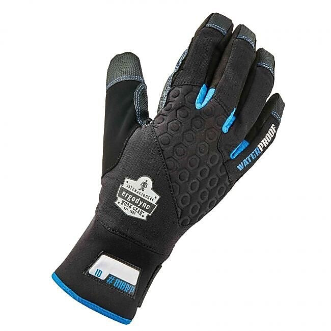 ProFlex 818WP Performance Thermal Waterproof Utility Gloves, Black, Medium (17383)