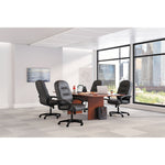 Pillow-Soft 2090 Series Executive High-Back Swivel/tilt Chair, Supports Up To 250 Lb, 16" To 21" Seat Height, Black