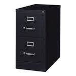 Alera Commercial 2-Drawer Vertical File Cabinet, Letter Size, Lockable, 28.37"H x 15"W x 26.5"D, Black (HVF152629BL)