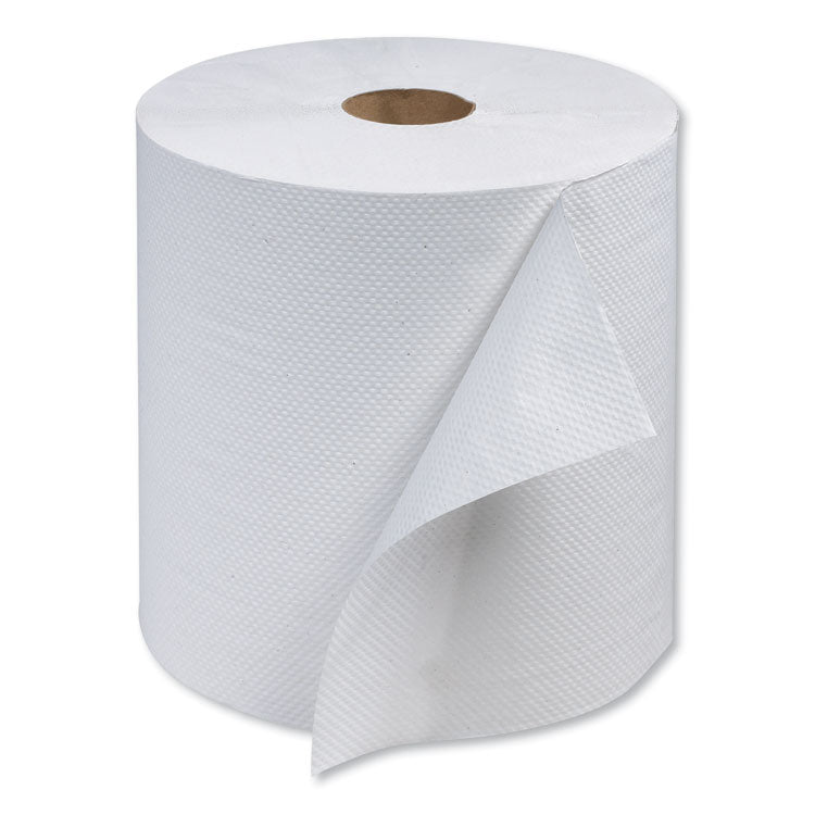 Advanced Hardwound Roll Towel, 1-Ply, 7.88" x 800 ft, White, 6 Rolls/Carton