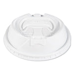 Optima Reclosable Lids for Hot Paper Cups, Fits 10 oz to 24 oz Hot Cups, Plastic, White, 1,000/Carton