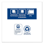 Windshield Towel, 2-Ply, 9.13 x 10.25, Blue, 140/Pack, 16 Packs/Carton