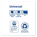 Universal Masterfold Dispenser Napkins, 1-Ply, 13" X 12", White, 6000/carton