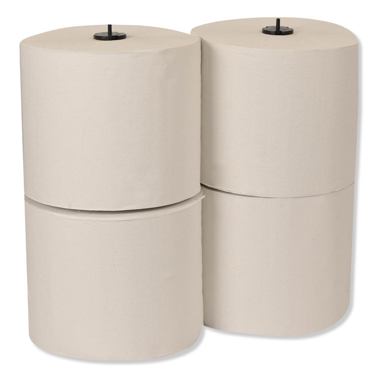Basic Paper Wiper Roll Towel, 1-Ply, 7.68" x 1,150 ft, White, 4 Rolls/Carton