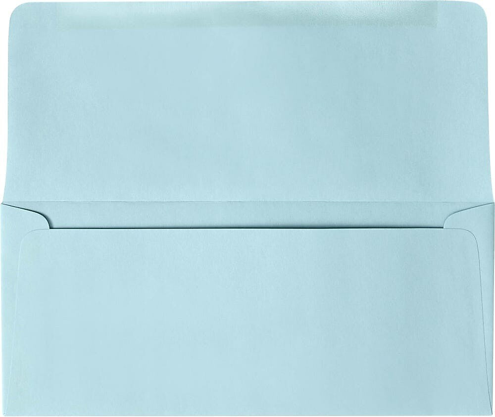 JAM Paper #9 Booklet Envelopes, 3 7/8" x 8 7/8", Pastel Blue, 50/Pack (R2176-50)