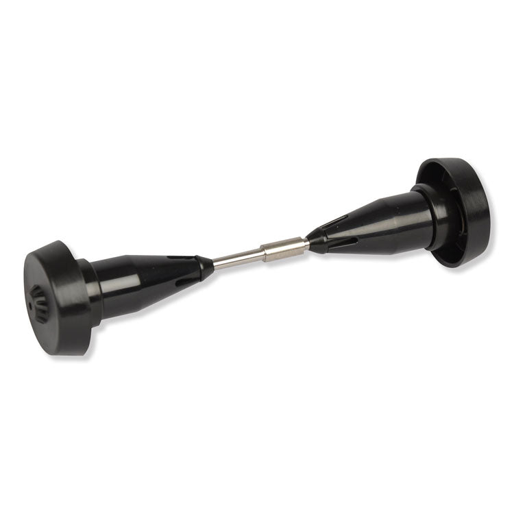 Coreless High Capacity Spindle Kit, Plastic, 3.66" Roll Size, Black, 2 per Kit