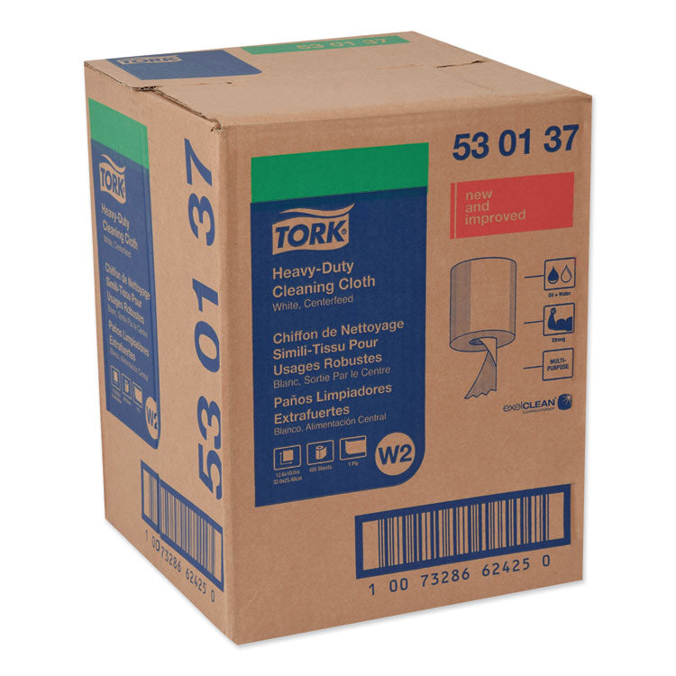 Heavy-Duty Cleaning Cloth, 12.6 X 10, White, 400/carton