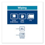 Paper Wiper, Centerfeed, 2-Ply, 9 X 13, White, 800/roll, 2 Rolls/carton