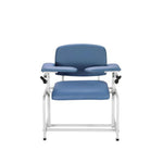Viva Comfort Extra Wide Adjustable Bariatric Phlebotomy Blood Drawing Chair, 500 lbs. Capacity, Blue (ADI997-01-BLU-HD-MK)