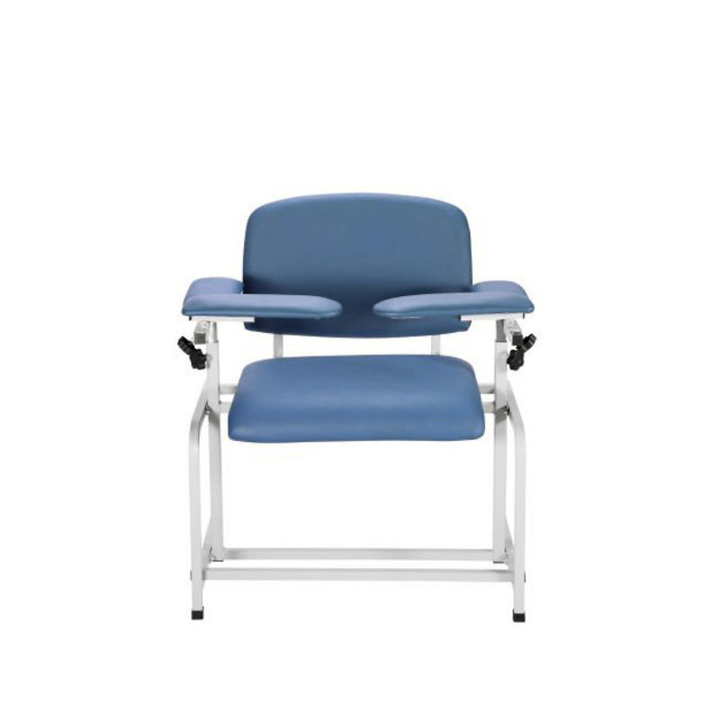 Viva Comfort Extra Wide Adjustable Bariatric Phlebotomy Blood Drawing Chair, 500 lbs. Capacity, Blue (ADI997-01-BLU-HD-MK)