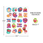 Teacher Created Resources Strawberry Smelly Stickers, Multicolored, 114/Pack, 6/Packs/Bundle (TCR9442-6)