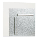 Floating Glass Ghost Grid Dry Erase Board, 36" x 24" (Actual Size: 35" x 23"), White Surface