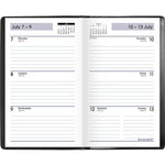 2025-2026 AT-A-GLANCE DayMinder 3.5" x 6" Academic Weekly Planner, Black (AY48-00-26)