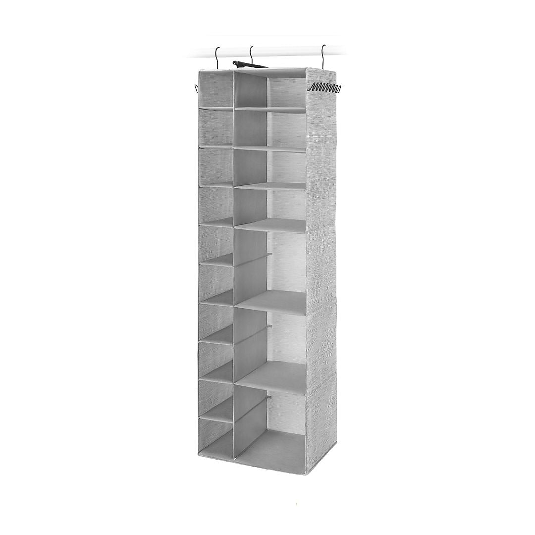 Whitmor Hanging Shoe and Sweater Organizer, Gray (5455-9667)