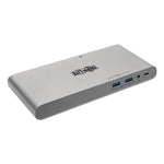 Usb Type-C Docking Station, 3.5mm/displayport/hdmi/rj45/thunderbolt 3/usb A/usb C/vga, Silver