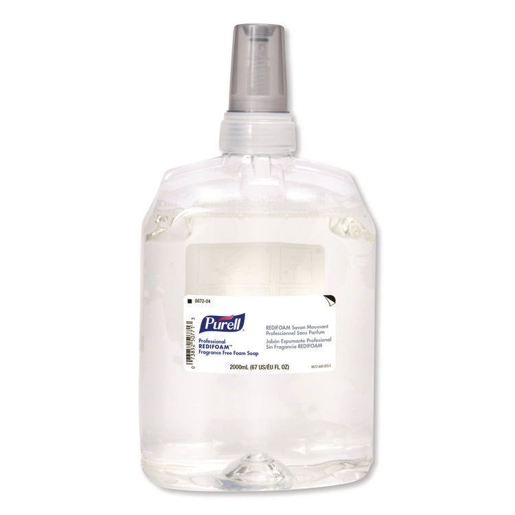 Professional REDIFOAM Foam Soap Refill, Fragrance-Free, 2,000 mL, 4/Carton
