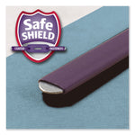 Four-Section Pressboard Top Tab Classification Folders, Four SafeSHIELD Fasteners, 1 Divider, Letter Size, Blue, 10/Box