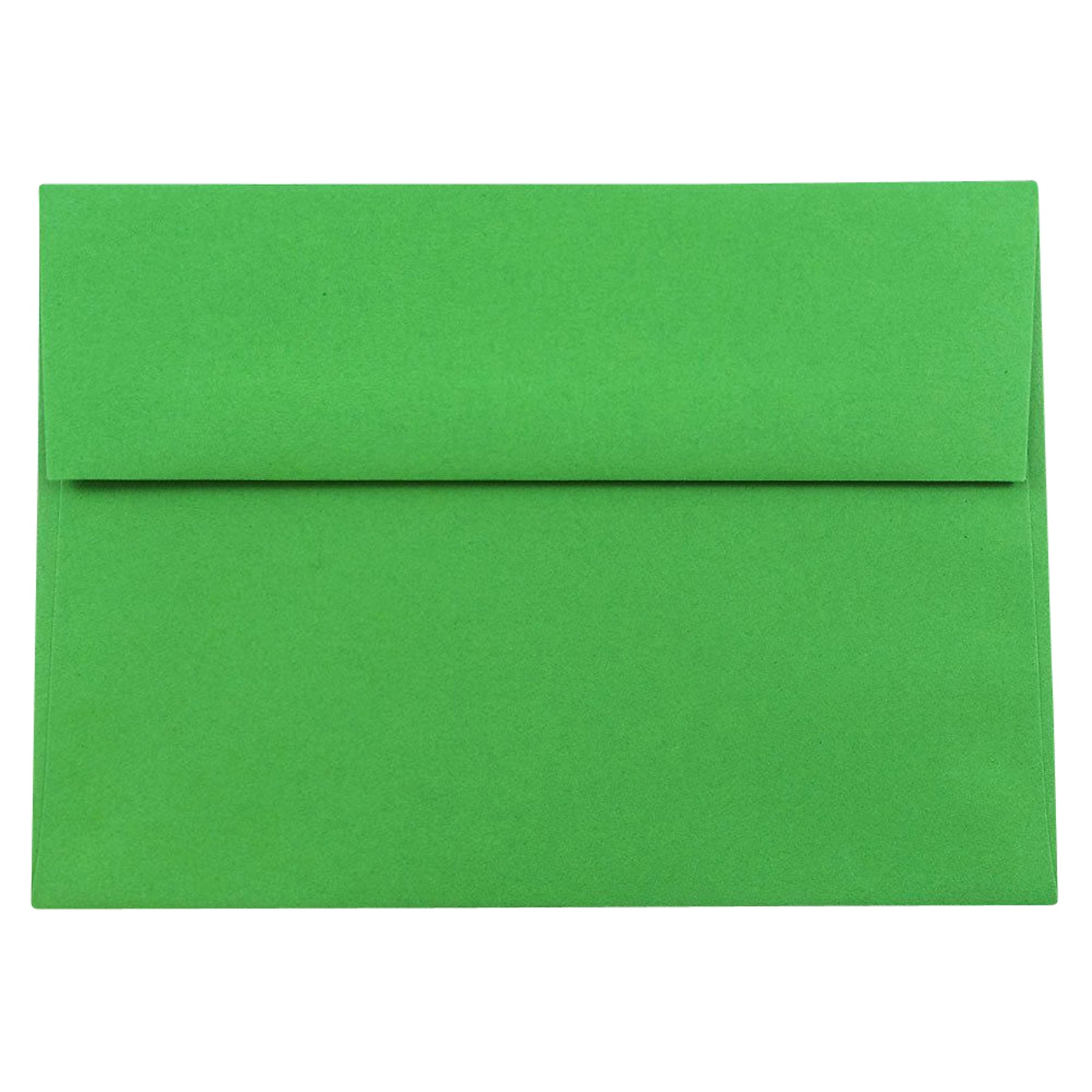 JAM Paper A8 Booklet Envelope 5 1/2" x 8 1/8", Green, 100/Pack (95625d)
