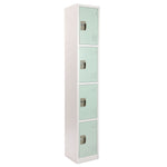 AdirOffice 72" 4-Tier Misty Green Storage Locker (ADI629-204-MGRN)