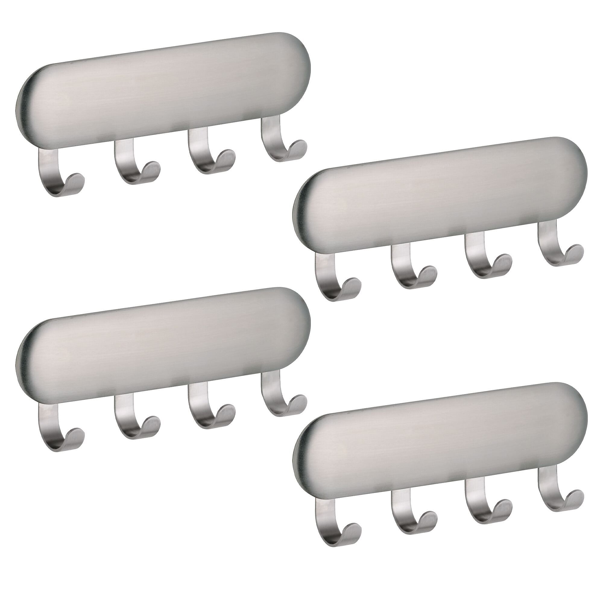 iDESIGN Hooks, Brushed Nickel, Stainless Steel, 4/Pack (28138M4)