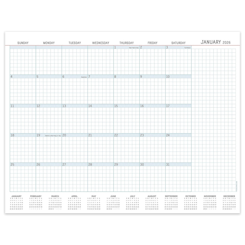 2026 TF Publishing 17" x 12" Monthly Desk Calendar, (26-8504)