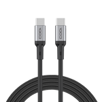 CODi 6' USB-C to USB-C Braided Nylon Charge & Sync Cable, Black (A01069)