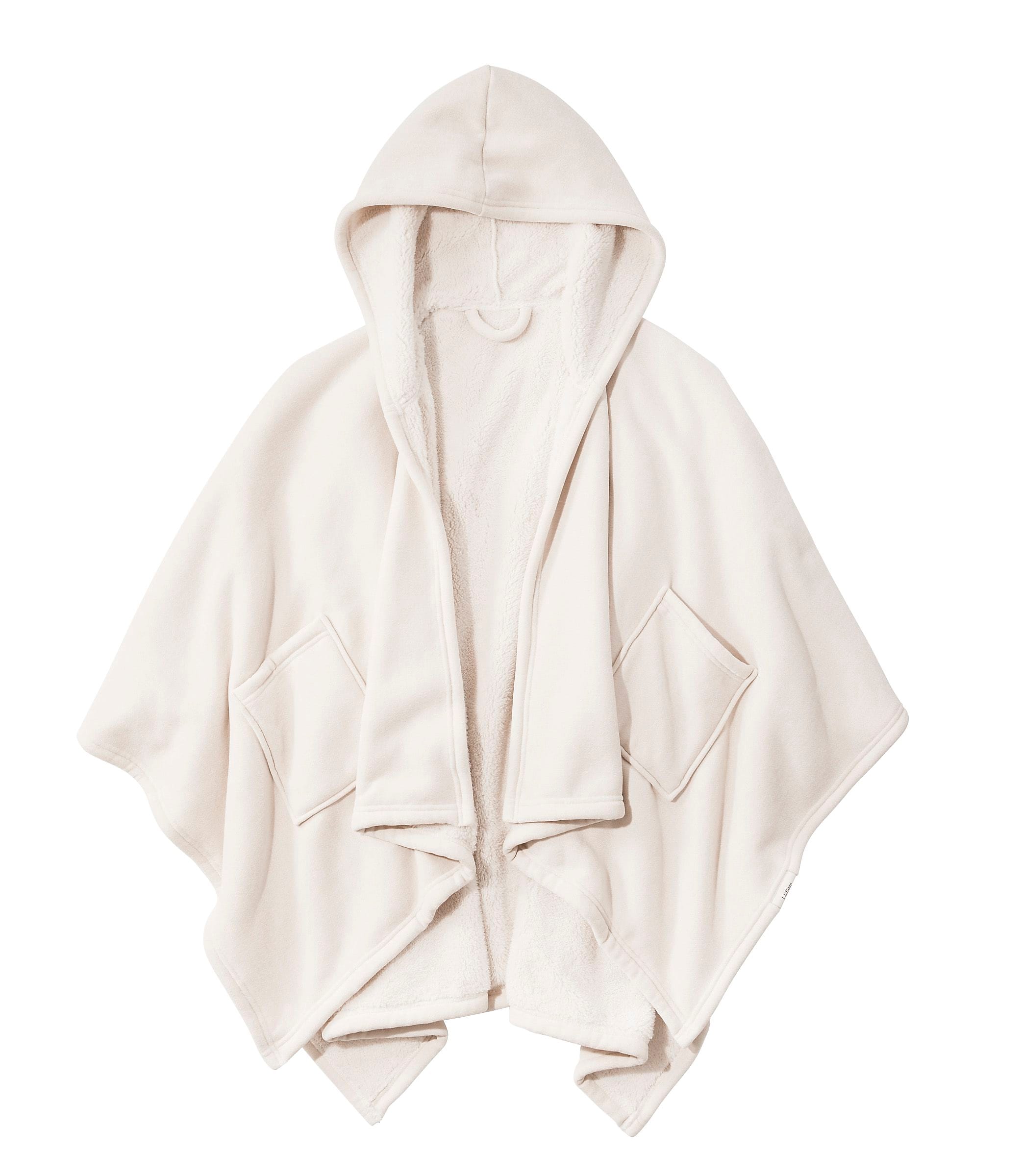 L.L.Bean Cozy Chenille Wearable Throw, Cream (1000248687)