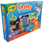 Crayola Sharks 5-in-1 Creativity Kit, 55/Set (BIN40760)