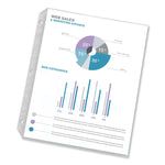 Standard Weight Sheet Protector, Medium-Duty, Side: 3-Hole Punched, Top Load 8.5 x 11 Insert, Semi-Clear Front, 100/Box