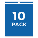 Heavyweight Clear Job Ticket Holder, Top Load 9 x 12 Insert, Clear Front, 10/Pack