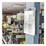 Heavyweight Clear Vinyl Envelope with Thumb Notch, 12 x 9, Clear, 10/Pack