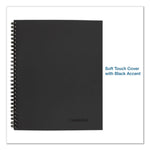 Wirebound Guided Business Notebook, Action Planner Project-Management Format, Dark Gray Linen Cover, (80) 11 x 8.5 Sheets