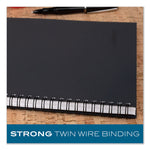 Wirebound Guided Business Notebook, Action Planner Project-Management Format, Dark Gray Linen Cover, (80) 11 x 8.5 Sheets