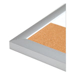 4N1 Magnetic Dry Erase Combo Board, Week/Month Planning, 24 x 18 (Actual Size: 23 x 17), Tan/WH Surface, Satin Aluminum Frame