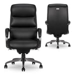 La-Z-Boy Aberdeen Ergonomic Bonded Leather Swivel Executive Chair, Black (51545-BLK)