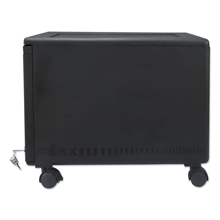 Single-Drawer Mobile Filing Cabinet, 1 Legal/letter-Size File Drawer, Black, 14.75" X 18.25" X 12.75"