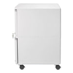 Two-Drawer Mobile Filing Cabinet, 2 Legal/letter-Size File Drawers, Gray, 14.75" X 18.25" X 26"