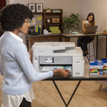 Brother INKvestment Tank MFC-J5855DW Wireless Color Inkjet Printer, All-In-One Supertank, Print, Scan, Copy, Fax