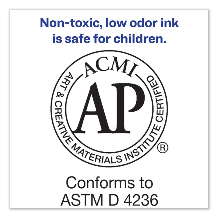 Marks A Lot Large Desk-Style Permanent Marker, Broad Chisel Tip, Red, Dozen (8887)